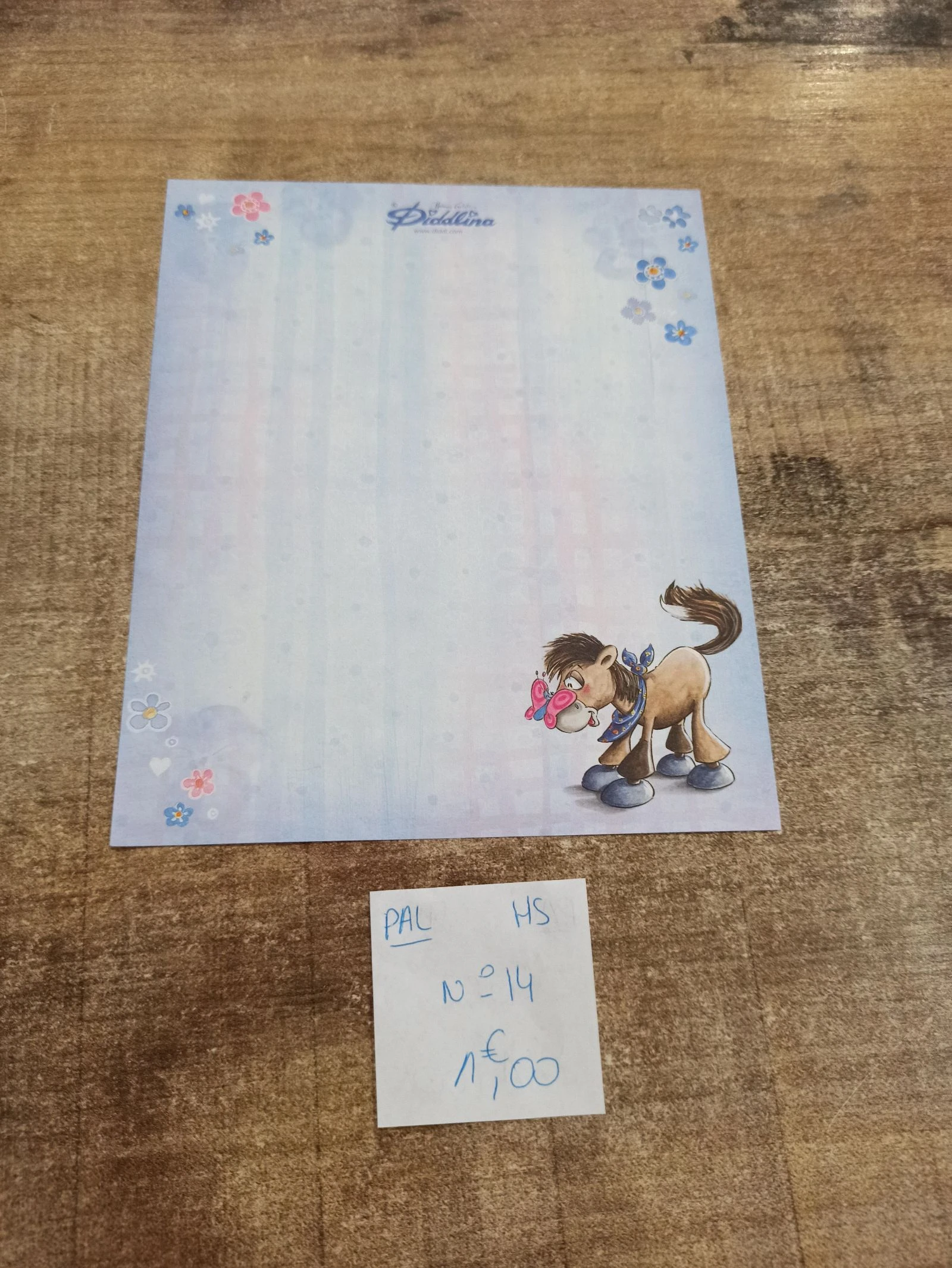 Papier à lettre Diddl hors série 14 1,00e feuille 